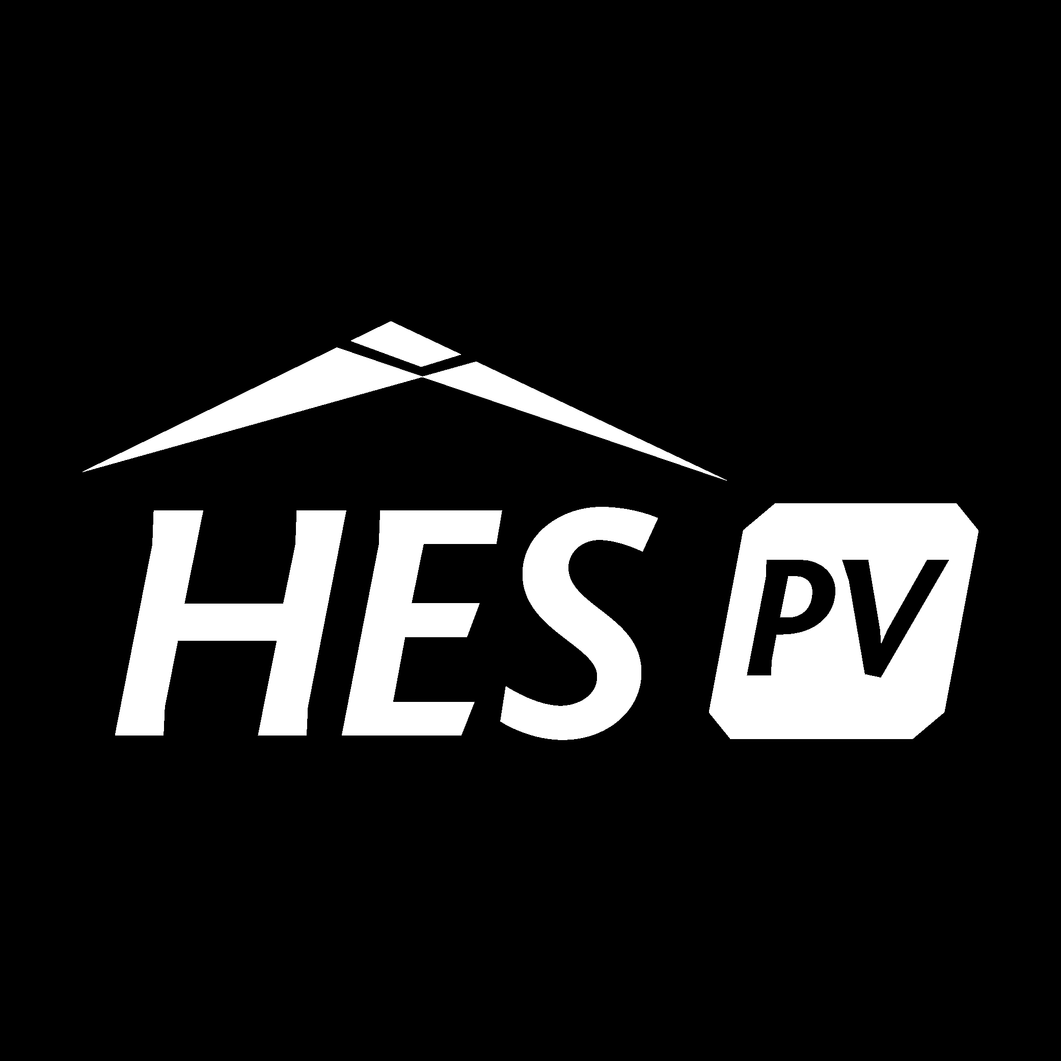HES PV White Logo Vector Logo